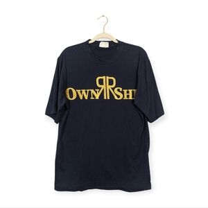 Vintage Ownership Navy Embroidered Graphic Tee